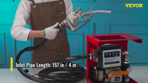 550W Electric Fuel Self-Priming Transfer Pump 60L/MIN Mounted Small Fuel Dispenser Diesel/Kerosene