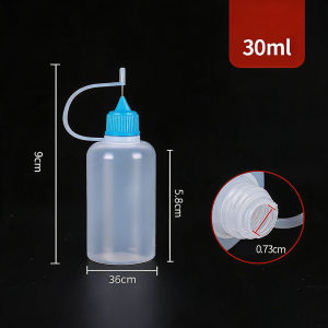 5ml 10ml 20ml 30ml 100ml 120ml PE Plastic Squeezable Tip Applicator Bottle Refillable Dropper with Needle Tip Caps Oil Bottles