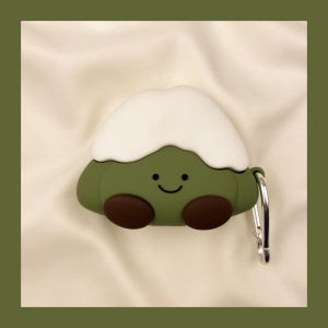Cartoon Matcha Snow Mountain Expression AirPods Case Wireless Bluetooth  Earphone Soft Shell Second Generation AirPods2 pro Fourth Generation