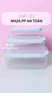 Bộ Hộp Đựng Thực Phẩm Chữ Nhật Hokori Dung Tích 750ml - 1500ml - 2500ml
