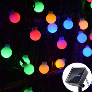 Fairy Lights Solar Outdoor String LightsLED Round Ball Light Solar Globe Lights for Garden Wedding Party Christmas Decoration