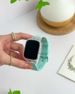 สายซิลิโคนพร้อมเคสใสสำหรับ Xiaomi Redmi Watch 5 Active Strap / Redmi Watch 5 Lite Strap / Redmi Watch 4 Strap / Redmi Watch 3 Active / Redmi Watch 3 สายนาฬิกาแบบสร้อยข้อมือ SmartWatch สายนาฬิกา Xiaomi MI Watch Lite