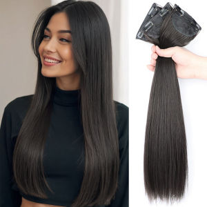 16-24 inch synthetic hair extension Wig patch invisible seamless for women three straight to increase hair volume