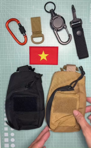 [Hỏa Tốc TPHCM] Túi EDC Chiến Thuật đeo Vai đựng đồ đa năng có mặt Loop để dán Patch Velcro