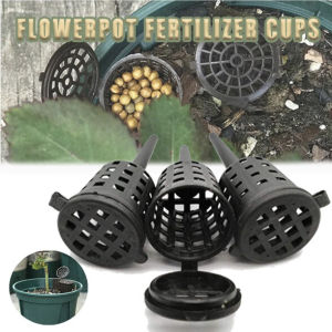 20Pcs Portable Fertilizer Basket Fertilizer Dispenser Kit Mini Plastic Flower Pots for Plant Growth Fertilizer Supply