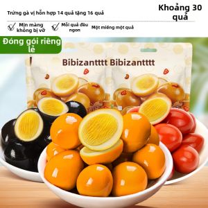 BIBIZAN | Trứng Cút Om Muối Nướng Giàu Selen Đóng Gói Riêng