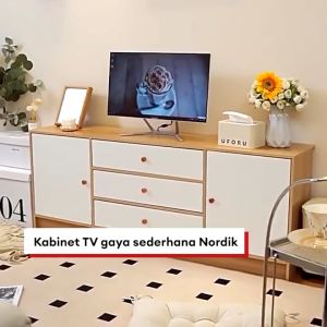 Kabinet TV multifungsi Meja Tv Kayu Meja TV Minimalis Modern Rak Tv Bufet Tv Minimalis Kayu