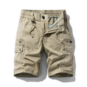 CHAFEI | Quần Short Dài Cotton Phong Cách Thường Ngày Mùa Hè Nhẹ Nhàng Ngoài Trời 5 Túi Form Rộng