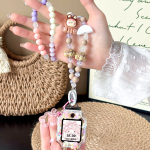 สายรัดข้อมือ TPU สำหรับ Z10 Z11 Z6pro Z8 Z9 สายรัดแบบสวมคอสำหรับเด็ก Q1A D2 D3 Q1R Q1C ปกป้องรูปหมีก้อยสำหรับเด็ก