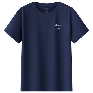 Jeep | Jeep Mens Quick Dry T-Shirt Outdoor Sports Cooling Top UPF40+ UV Protection Short Sleeve Breathable Lightweight Round Neck Tee
