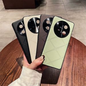 Case for Honor X9c 5G Honor X60 Pro Magic7 Lite Light Luxury Plain Leather Star Pattern Phone Case Frosted Frame Fine Hole Camera Protection Anti-fingerprint Anti-drop Shockproof Protective Case