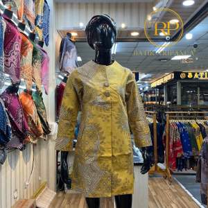 Baju Batik Tunik | Batik Couple | Batik Sarimbit Modern | Bahan Katun Solo Lapisan Full Furing Trikod