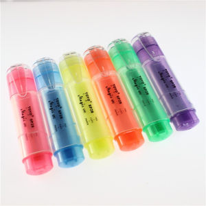 Toyo Fluorescent Pens with Transparent Sticks for Artsy Youth and Middle School Students SP28 Oblique Head Packaging