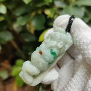 Huat All the Way! 🌱🔥 Natural Type A Jadeite Toad Pendant | Zi Wei Dou Shu Wealth Luck (Sku: pendant448)
