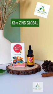 Kẽm hữu cơ Zinc Global (Italy) - Hỗ trợ tăng sức đề kháng giúp bé ăn ngon giảm ốm vặt (Chai 20ml nhỏ giọt)