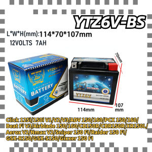 COD MO NENG 12V Maintenance Free Motorcycle Battery | Perfect Fit Honda Click 125i 150i Nmax Aerox XRM 125 Sniper TMX Barako All Models 12N YTX YTZ Series