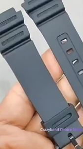 Dây Đeo Đồng Hồ Silicon Màu Đen 18mm Cho Casio F-91W F105 F108 A158W A168 AE1200 AE1300 W800H Dây Đeo Thay Thế Mềm Mại Thể Thao Dành Cho Nam
