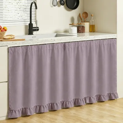 YINSHANG | Dust-proof No-drilling French Style Kitchen Cabinet Covering Curtain