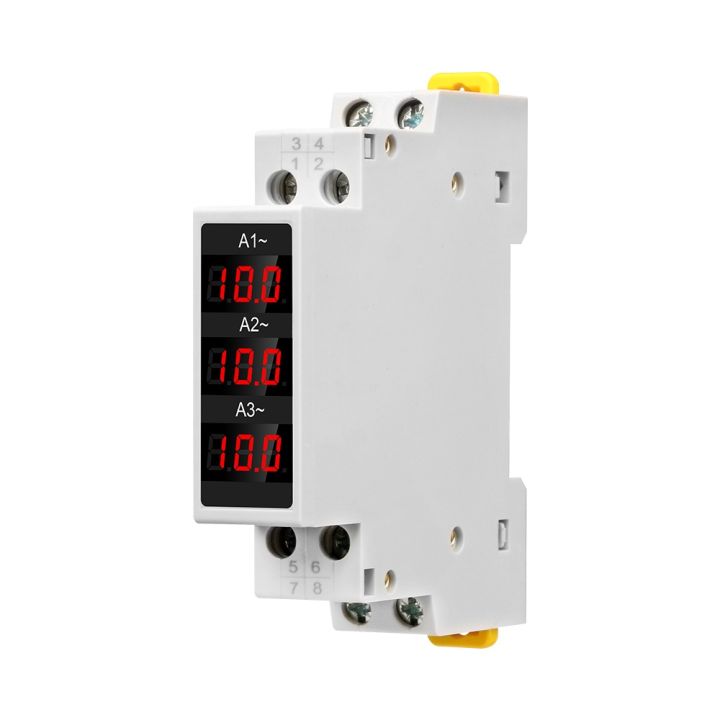 SDM010A Mini Din Rail LED Digital Display Three-Phase Modular Current ...