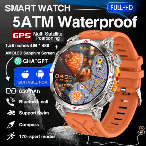 2025 New Military T-Rex3 GPS Smart Watch 5ATM Waterproof 650mAh Battery Heart Rate Compass AIGPT Sport Smartwatch Men For Xiaomi