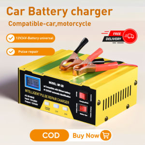 Automatic Motorcycle Motor & Car Battery Fast Charger Power Digital Lcd Display Heavy Duty Battery Charger 12v 24v For Motorcycle  Charging frequency for motorcycles and cars