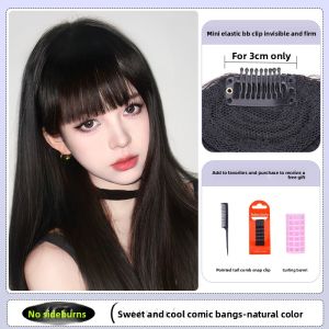 JUZITING | Natural Bangs Invisible Hairline Lightweight Wig