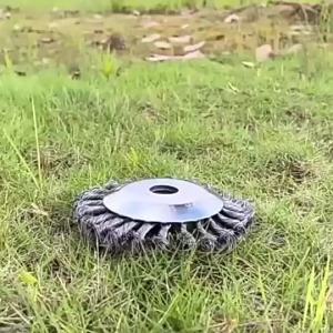 For rol Driven Mower 8 Inch Steel Wire Straw Wheel 6 Inch Steel Wire Straw Head Accessories Garden Tools ing Brush Plate