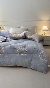 DIHUANTUO | Double Faced Thickening Flannel Lamb Fur Quilt 10 catties