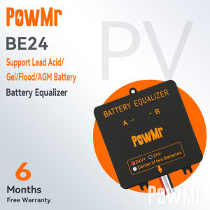 Powermr bateri pengawal pengecas pengecas 24V sistem suria bateri penyamaan untuk Gel banjir AGM Lead Acid Battery BE24