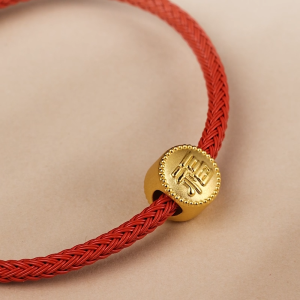 Chow Sang Sang 周生生 999 Gold Charme Fu Charm for Women & Men 96344C (Bracelet Not Included)