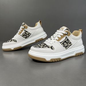 Genuine Leather Shoes Spring Fashion Brand Versatile Trend Casual Thick Sole Sneaker Niche Style Grade Fashion Sneakers