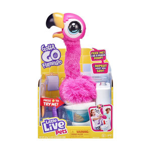 Authentic Littlelivepets Flamingo Pooping Pink Ostrich Turtle Toy
