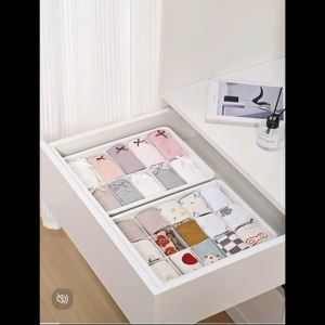 Wardrobe storage bag box hard PVC plastic 1 10 153-layer mesh multifunctional household storage box (with lid)