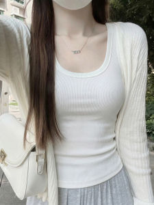 YAYANGREN | White Tank Top Sleeveless Summer Outwear Large Size