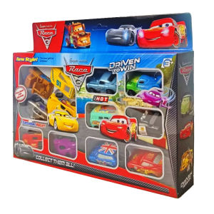 Disney | New Disney Pixar Cars 3 Rebound Cars 12 Piece Series Lightning McQueen Jackson Storm Plastic Car Model Toy Boutique Gift Box 