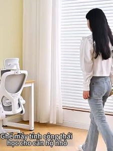 Ghế văn phòng công thái học ghế lưới cao cấp thiết kế chống mỏi lưng xoay 360 độ phù hợp học tập làm việc tựa đầu điề