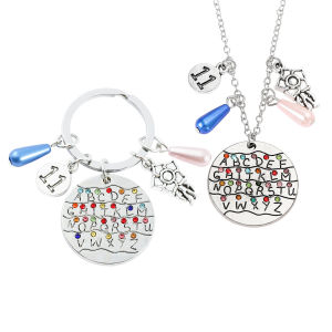 European and American alloy pendants and necklaces for men and women hip-hop keychain necklaces summer club