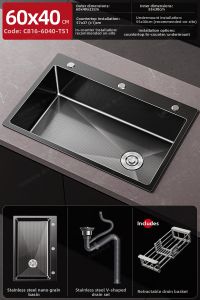 TAOSHI | Extra Thick Large Single Basin Kitchen Sink