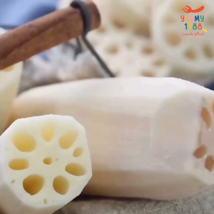 Yummy1988😋พร้อมส่ง💯 รากบัวสด รากบัวสดฝาน รากบัวจีน รากบัวสดบรรจุถุง 500g รากบัว