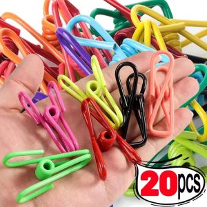 20Pcs Colorful Mini Multifunctional Clothes Clips Kitchen Food Snack Bag Sealing Clips Home Laundry Clothesline Fixing Storage Clamps
