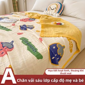 BEIPIN | 6-Layer Gauze Cotton Summer Blanket