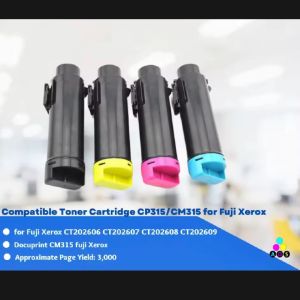 AOS Compatible Toner Cartridge Replacement for FujiXerox DocuPrint C325 Printer CT202610-CT202613 6K Pages