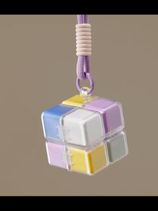 Rubiks Cube Pill Box With Lanyard Portable Medicine Dispensing Box Sealed Pill Storage Box Dispense