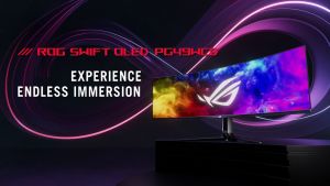 Màn hình cong Asus ROG Swift PG49WCD 49" QD-OLED 2K 144Hz chuyên game - Hàng Chính Hãng