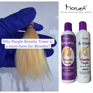 Monea Glossy Shine Keratin Silver Purple Shampoo Conditioner 250ml
