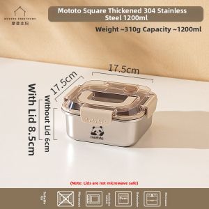MODERN SWEETHOME | Food Grade Stainless Steel Large Capacity Lunch Box