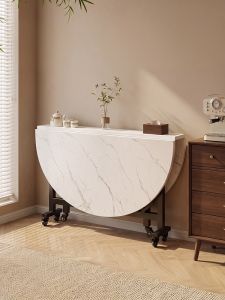 ZHUSHANXIA | Foldable Rotatable Large Round Home Dining Table