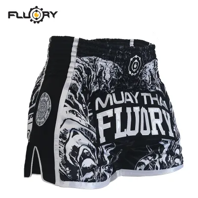 WGBTWINS FLUORY Professional Muay Thai Shorts Martial Arts Training Competition Fighting Shorts for Men And Women