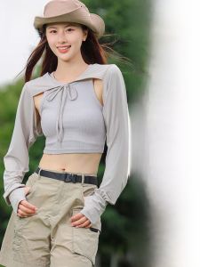 miiow | Womens Summer Outdoor UV Protection Ice Silk Sleeve Covers Loose Full Arm Length Spring Shoulder Shawl Versatile Cool Feeling