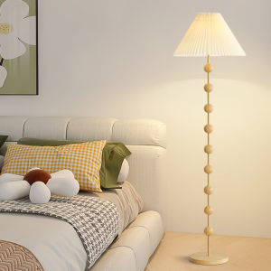 Floor Lamp Fancy Living Room Sofa Side Pleated Ambience Light Nordic and Japanese Style Bed & Breakfast Bedroom Decoration Vertical Table Lamp
